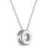 Thumbnail Image 2 of Certified Diamond Bezel-Set Solitaire Necklace 1 ct tw 14K White Gold 18" (I1/I)