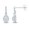 Thumbnail Image 0 of Pnina Tornai Oval & Round Diamond Dangle Earrings 3/4 ct tw 14K White Gold