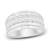 Thumbnail Image 0 of Men's Lab-Created Diamond Ring 3 ct tw Emerald-cut 14K White Gold
