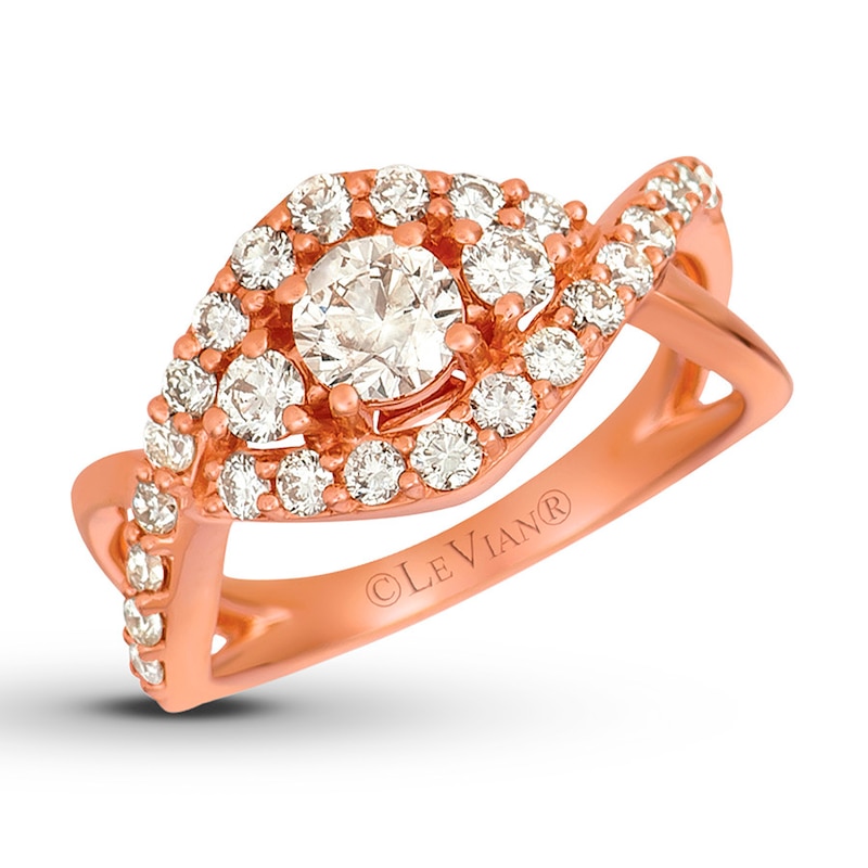 Le Vian Diamond Ring 1-1/4 carats tw 14K Strawberry Gold