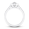 Thumbnail Image 2 of Diamond Promise Ring 1/2 ct tw Pear/Round 10K White Gold