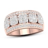 Thumbnail Image 0 of Diamond Anniversary Ring 1-1/2 ct tw 14K Rose Gold