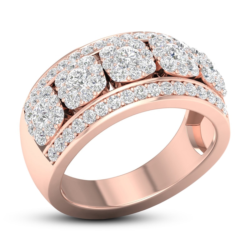 Diamond Anniversary Ring 1-1/2 ct tw 14K Rose Gold