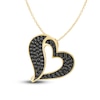 Thumbnail Image 0 of Pnina Tornai Black Diamond Heart Necklace 3/8 ct tw 14K Yellow Gold