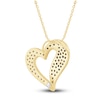 Thumbnail Image 2 of Pnina Tornai Black Diamond Heart Necklace 3/8 ct tw 14K Yellow Gold