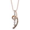 Thumbnail Image 0 of Le Vian Chocolate Diamond Necklace 1 ct tw Round 14K Strawberry Gold