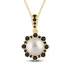 Thumbnail Image 0 of Pnina Tornai Freshwater Cultured Pearl & Black Diamond Pendant Necklace 1/2 ct tw 14K Yellow Gold