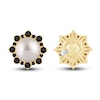 Thumbnail Image 2 of Pnina Tornai Freshwater Cultured Pearl & Black Diamond Earrings 3/4 ct tw 14K Yellow Gold