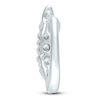 Thumbnail Image 1 of Diamond Hoop Earrings 1/4 carat tw Round 10K White Gold