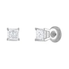 Thumbnail Image 0 of Certified Diamond Solitaire Earrings 3/4 ct tw Princess 14K White Gold (I1/I)