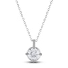 Thumbnail Image 0 of Diamond Solitaire Necklace 1/2 ct tw Round 14K White Gold (I2/I)