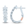Thumbnail Image 1 of Pnina Tornai Diamond Hoop Earrings 1-1/2 ct tw Round/Pear-Shaped 14K White Gold