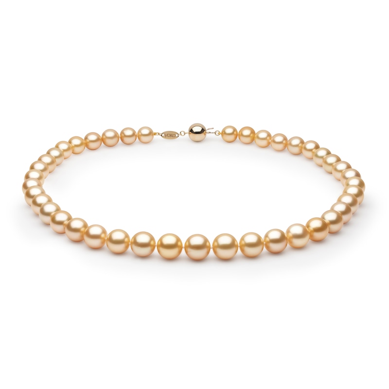 Yoko London Golden South Sea Cultured Pearl Necklace 18K Yellow Gold 18"