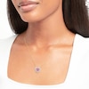 Thumbnail Image 5 of Kallati Heart-Cut Natural Pink Sapphire & Diamond Necklace 1/5 ct tw Round 14K Yellow Gold