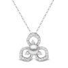 Thumbnail Image 0 of Yoko London Akoya Cultured Pearl Necklace 3/8 ct tw Diamonds 18K White Gold 18"