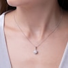 Thumbnail Image 3 of Yoko London Freshwater Cultured Pearl Pendant Necklace 1/8 ct tw 18K White Gold 18"