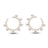Thumbnail Image 0 of Yoko London Akoya Cultured Pearl Earrings 5/8 ct tw Diamonds 18K Yellow Gold