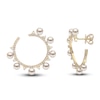 Thumbnail Image 1 of Yoko London Akoya Cultured Pearl Earrings 5/8 ct tw Diamonds 18K Yellow Gold