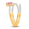 Thumbnail Image 2 of Kallati Natural Pink Sapphire & Diamond Ring 1/4 ct tw 14K Yellow Gold