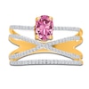 Thumbnail Image 3 of Kallati Natural Pink Sapphire & Diamond Ring 1/4 ct tw 14K Yellow Gold