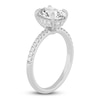 Thumbnail Image 1 of Lab-Created Diamond Engagement Ring 2-1/4 ct tw Oval/Round 14K White Gold