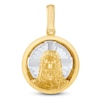 Thumbnail Image 0 of LUSSO by Italia D'Oro Diamond-Cut Jesus Medallion Charm 14K Two-Tone Gold