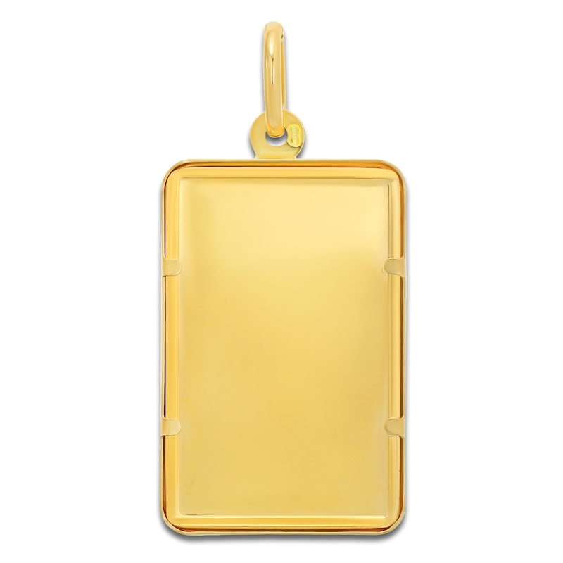 Rectangular 10g Ingot Charm 24K/18K Yellow Gold