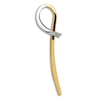 Thumbnail Image 1 of High-Polish Knot Slide Charm 14K Two-Tone Gold
