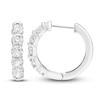 Thumbnail Image 1 of Diamond Hoop Earrings 1/2 ct tw Round 14K White Gold