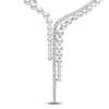 Thumbnail Image 1 of Yoko London Akoya Cultured Pearl Y Necklace 4 ct tw Diamonds 18K White Gold 17"