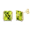Thumbnail Image 2 of Natural Peridot Ring, Earring & Necklace Set 1/5 ct tw Diamonds 10K Yellow Gold