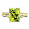 Thumbnail Image 4 of Natural Peridot Ring, Earring & Necklace Set 1/5 ct tw Diamonds 10K Yellow Gold