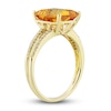 Thumbnail Image 5 of Natural Citrine Ring, Earring & Necklace Set 1/5 ct tw Emerald 10K Yellow Gold