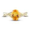 Thumbnail Image 4 of Natural Citrine Ring, Earring & Necklace Set 1/5 ct tw Diamonds 10K Yellow Gold