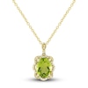 Thumbnail Image 1 of Natural Peridot Ring, Earring & Necklace Set 1/3 ct tw Emerald 10K Yellow Gold
