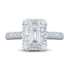 Thumbnail Image 2 of Pnina Tornai Diamond Engagement Ring 1-1/3 ct tw Emerald/Baguette/ Round 14K White Gold