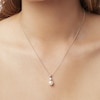 Thumbnail Image 3 of Yoko London White Akoya Cultured Pearl Necklace 1/5 ct tw Diamonds 18K White Gold 16-18" Adjustable