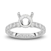 Thumbnail Image 1 of Michael M Diamond Engagement Ring Setting 3/4 ct tw Round 18K White Gold (Center diamond is sold separately)