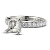 Thumbnail Image 4 of Michael M Diamond Engagement Ring Setting 3/4 ct tw Round 18K White Gold (Center diamond is sold separately)