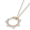 Thumbnail Image 1 of Yoko London Akoya Cultured Pearl Necklace 1/5 ct tw Diamonds 18K Yellow Gold 18"