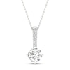 Thumbnail Image 0 of Lab-Created Diamond Necklace 1 ct tw Round 14K White Gold