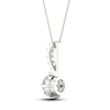 Thumbnail Image 3 of Lab-Created Diamond Necklace 1 ct tw Round 14K White Gold