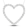 Thumbnail Image 0 of Lab-Created Diamond Necklace 3 ct tw Round 14K White Gold