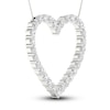 Thumbnail Image 1 of Lab-Created Diamond Necklace 3 ct tw Round 14K White Gold