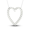 Thumbnail Image 3 of Lab-Created Diamond Necklace 3 ct tw Round 14K White Gold