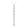 Thumbnail Image 0 of Lab-Created Diamond Necklace 2 ct tw Round 14K White Gold
