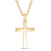Thumbnail Image 0 of Men's Cross Necklace 10K Yellow Gold 24"
