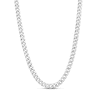 Thumbnail Image 0 of Semi-Solid Miami Cuban Link Necklace 14K White Gold 22" 5.5mm