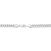 Thumbnail Image 1 of Semi-Solid Miami Cuban Link Necklace 14K White Gold 22" 5.5mm