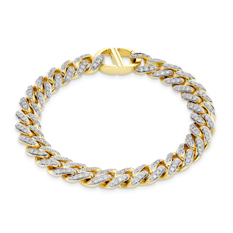 Alessi Domenico Diamond Bracelet 4-5/8 ct tw 18K Yellow Gold 8.5"